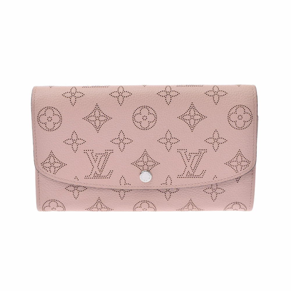 LOUIS VUITTON Monogram Mahina Portefeuille Iris Magnolia Pink Leather Long